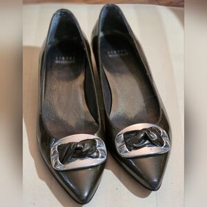 STUART WEITZMAN BRONZE/ SILVER LADIES  PUMPS SHOES Size 7.5 M